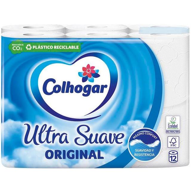Papel higiénico original colhogar, paquete 12 rollos