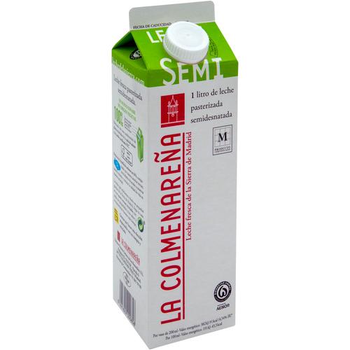 LA COLMENAREÑA Leche de vaca, semidesnatada, fresca y pasteurizada 1 l