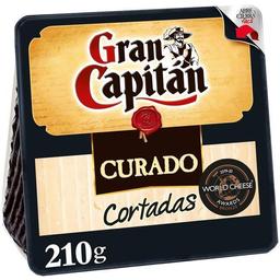 Queso curado ya cortado gran capitán, cuña 210 g