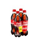 Refresco de cola regular coca cola, pack 4x50 cl