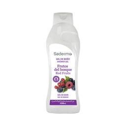 SADERMO Gel para baño o ducha con aroma a frutos rojos 1250 ml