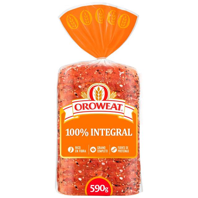 Pan de molde integral con semillas de sésamo y lino Oroweat 590 g