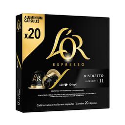 L'OR ESPRESSO Café en cápsulas Ristretto I11,  20 uds